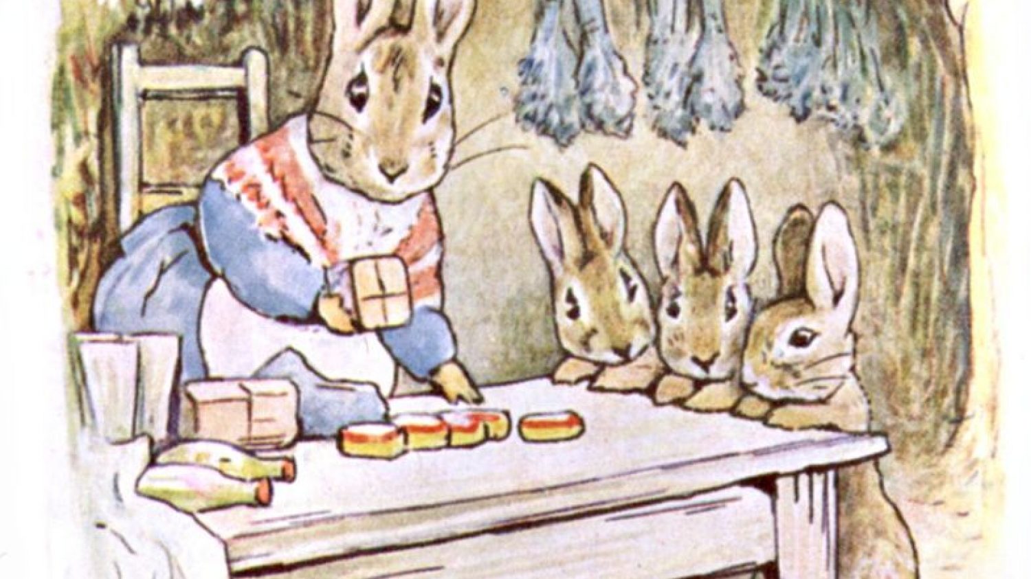 Beatrix_Potter,_Benjamin_Bunny,_Mrs_Rabbits_shop image