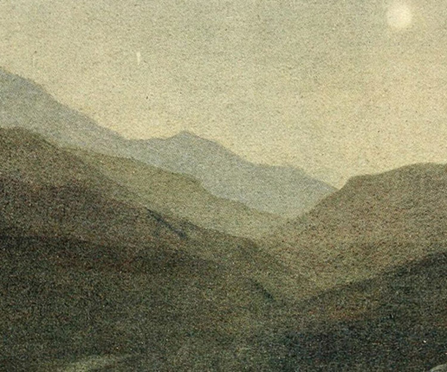 On the Hill of S. Pierre. from "Travels with a donkey in the Cevennes" (1909) - (cropped).