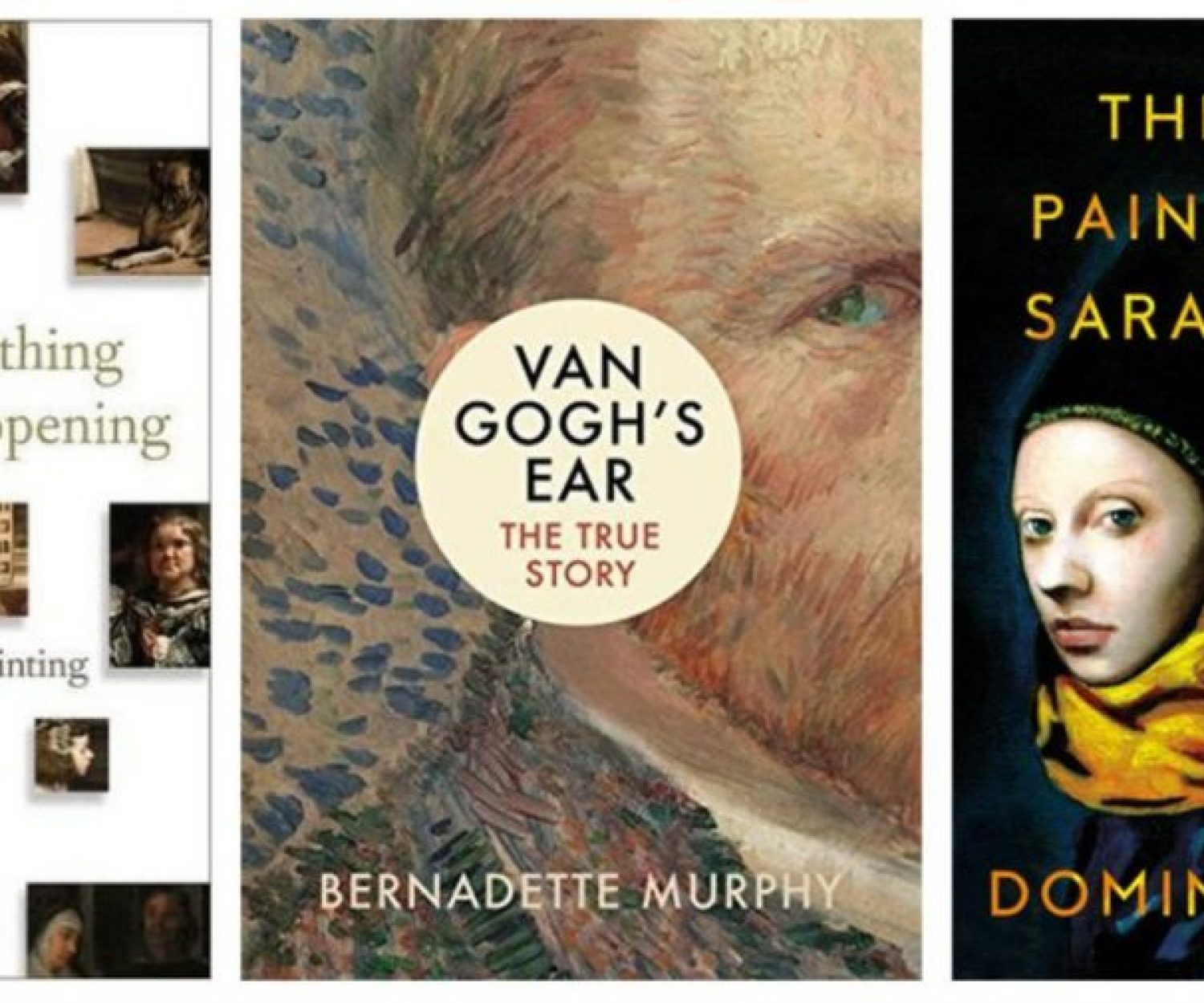 Covers of books about art