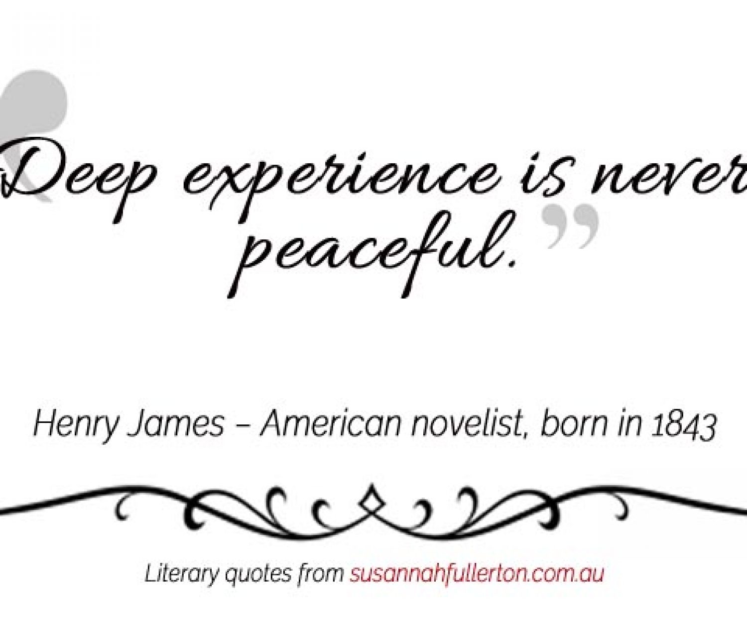 Henry James quote by Susannah Fullerton