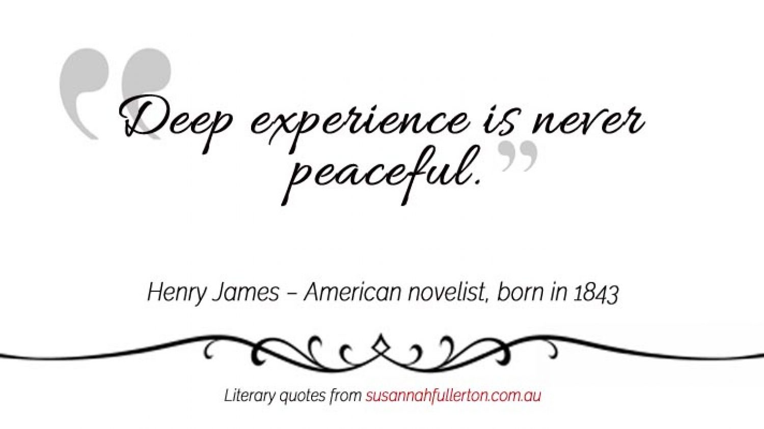 Henry James quote by Susannah Fullerton