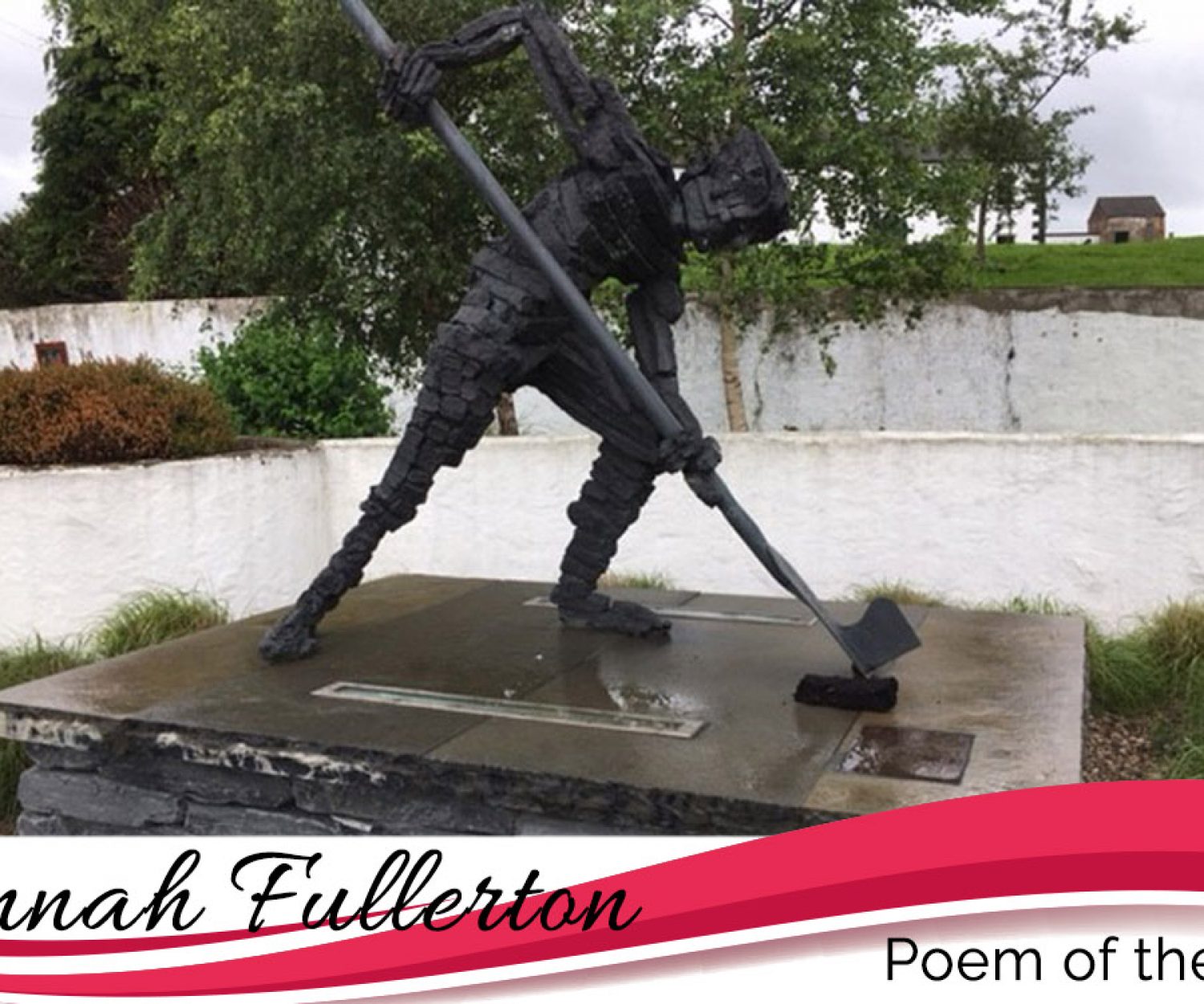 Bronze sculpture depicting Heaney's poem 'Digging'