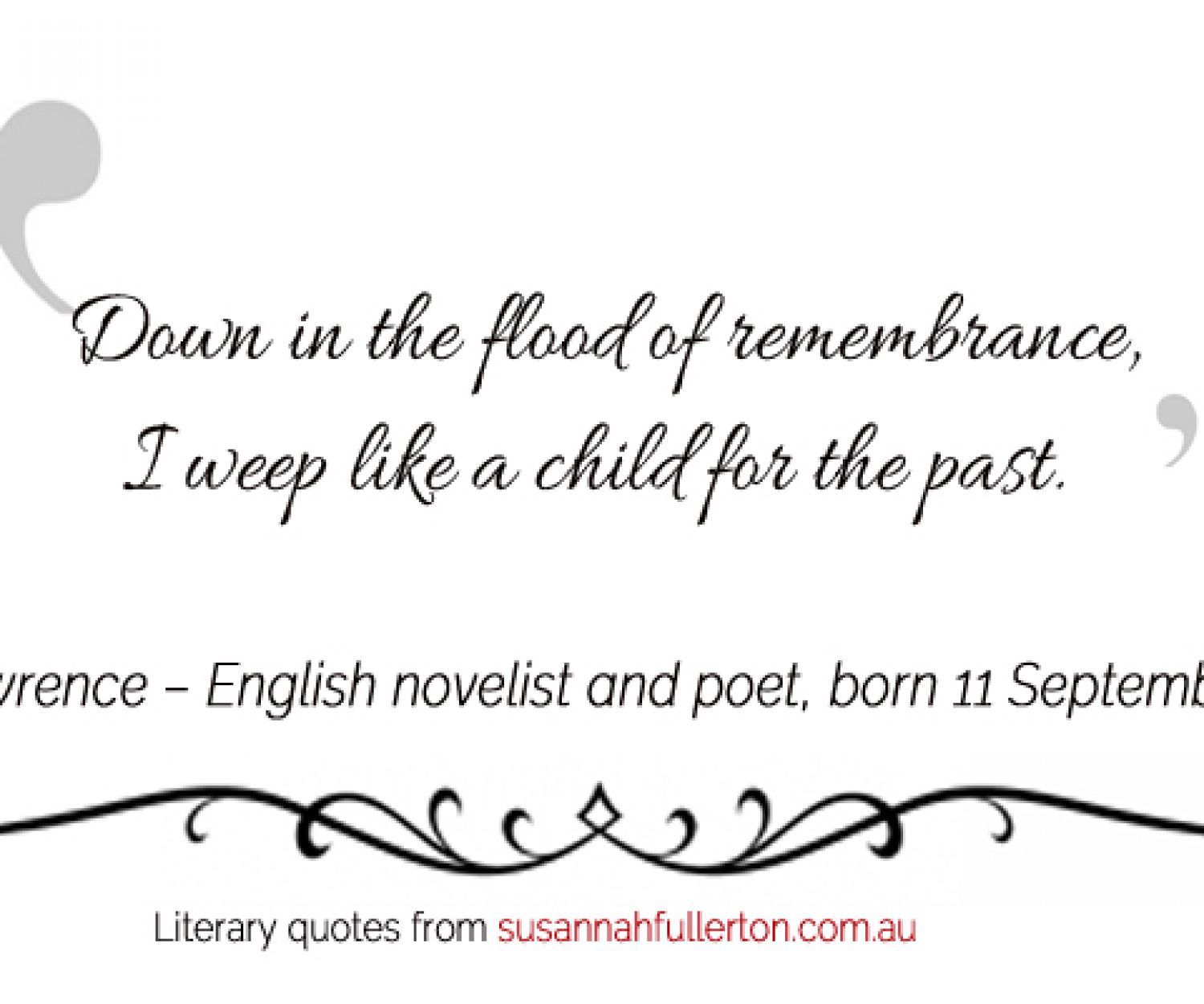 D.H. Lawrence quote by Susannah Fullerton