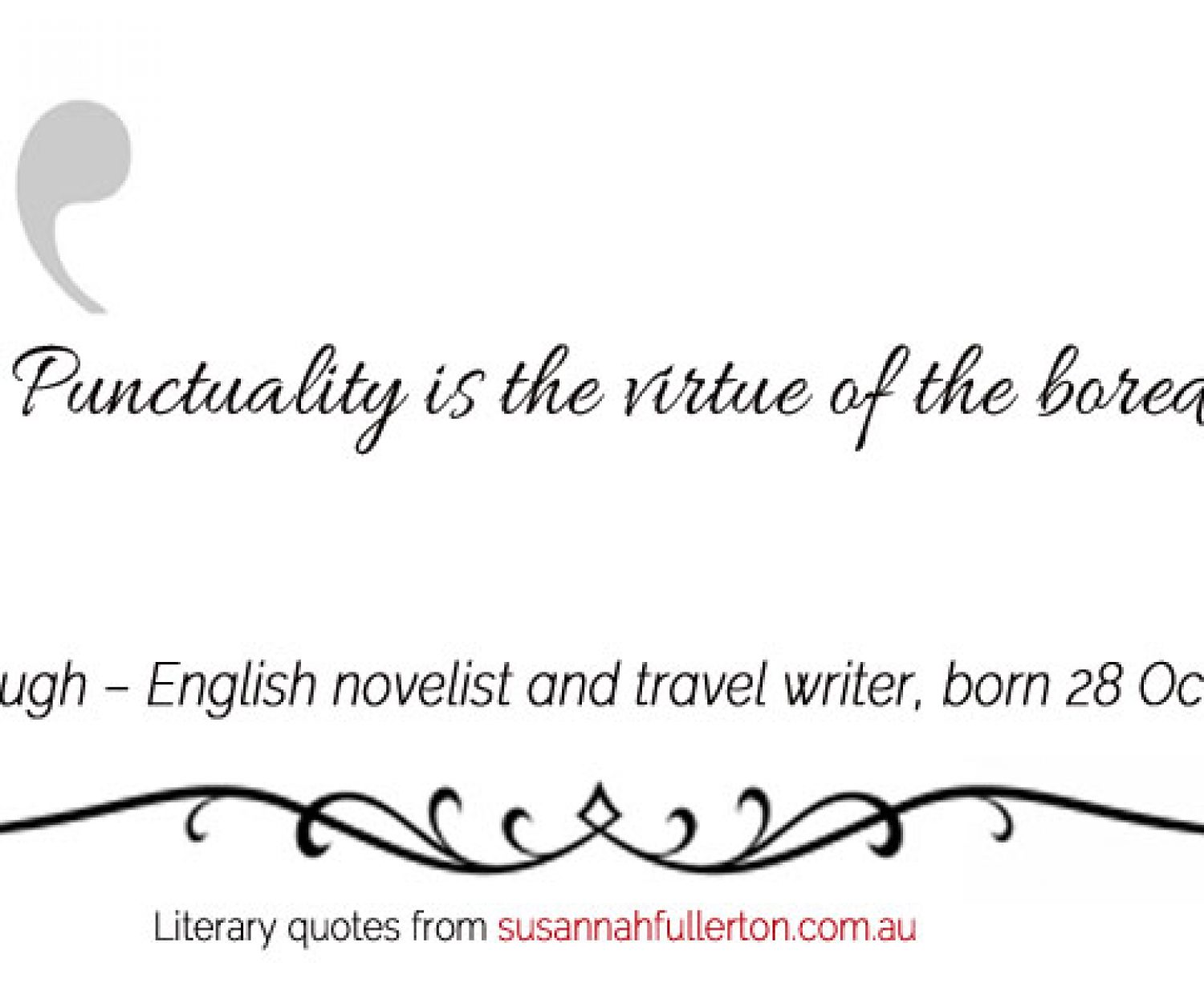 Evelyn Waugh quote by Susannah Fullerton