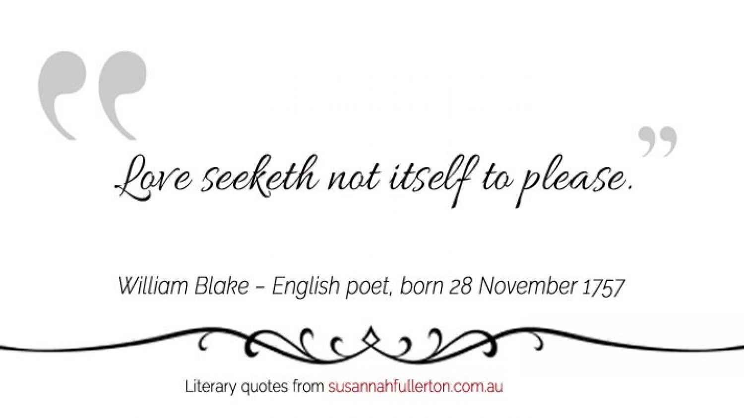 William Blake quote by Susannah Fullerton