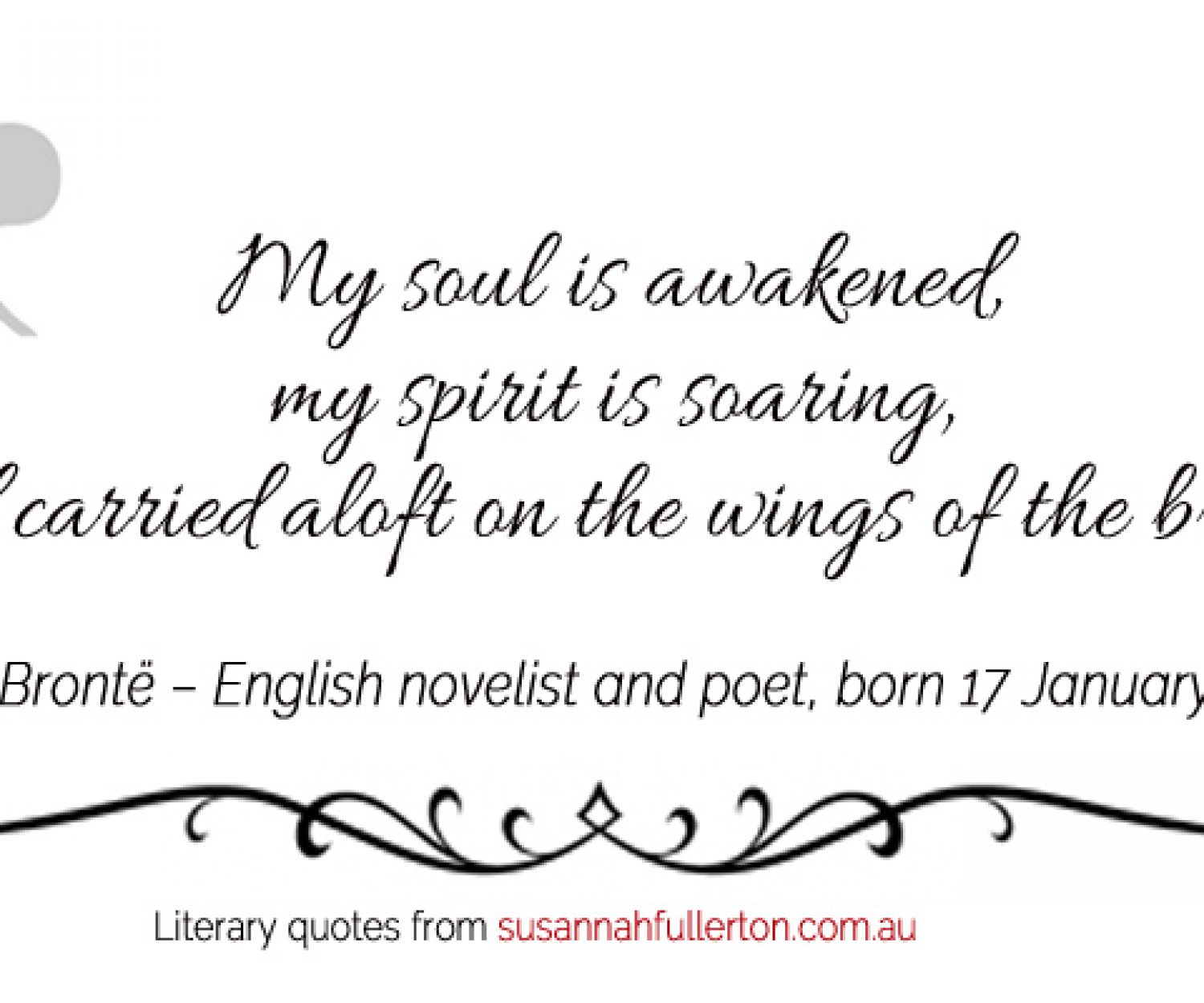 Anne Brontë quote by Susannah Fullerton