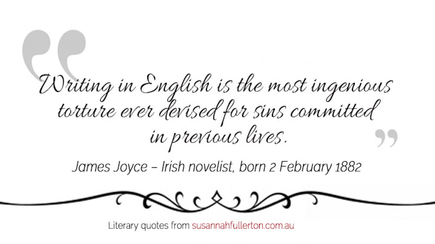 James Joyce quote by Susannah Fullerton
