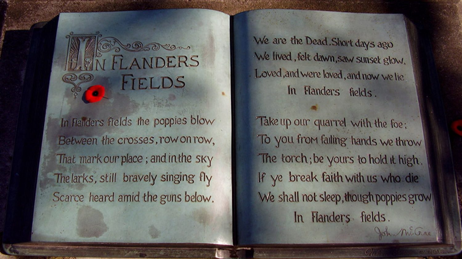 In Flanders Fields, John McCrae