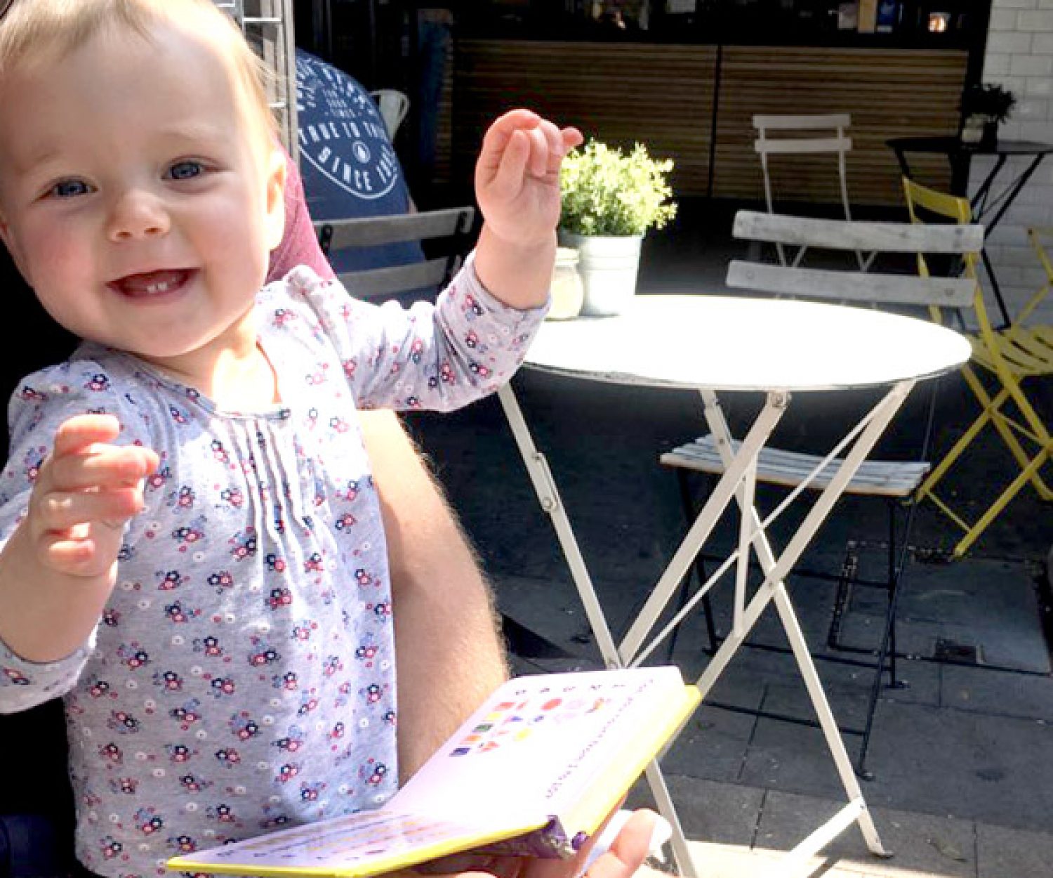 Arabella reading a book