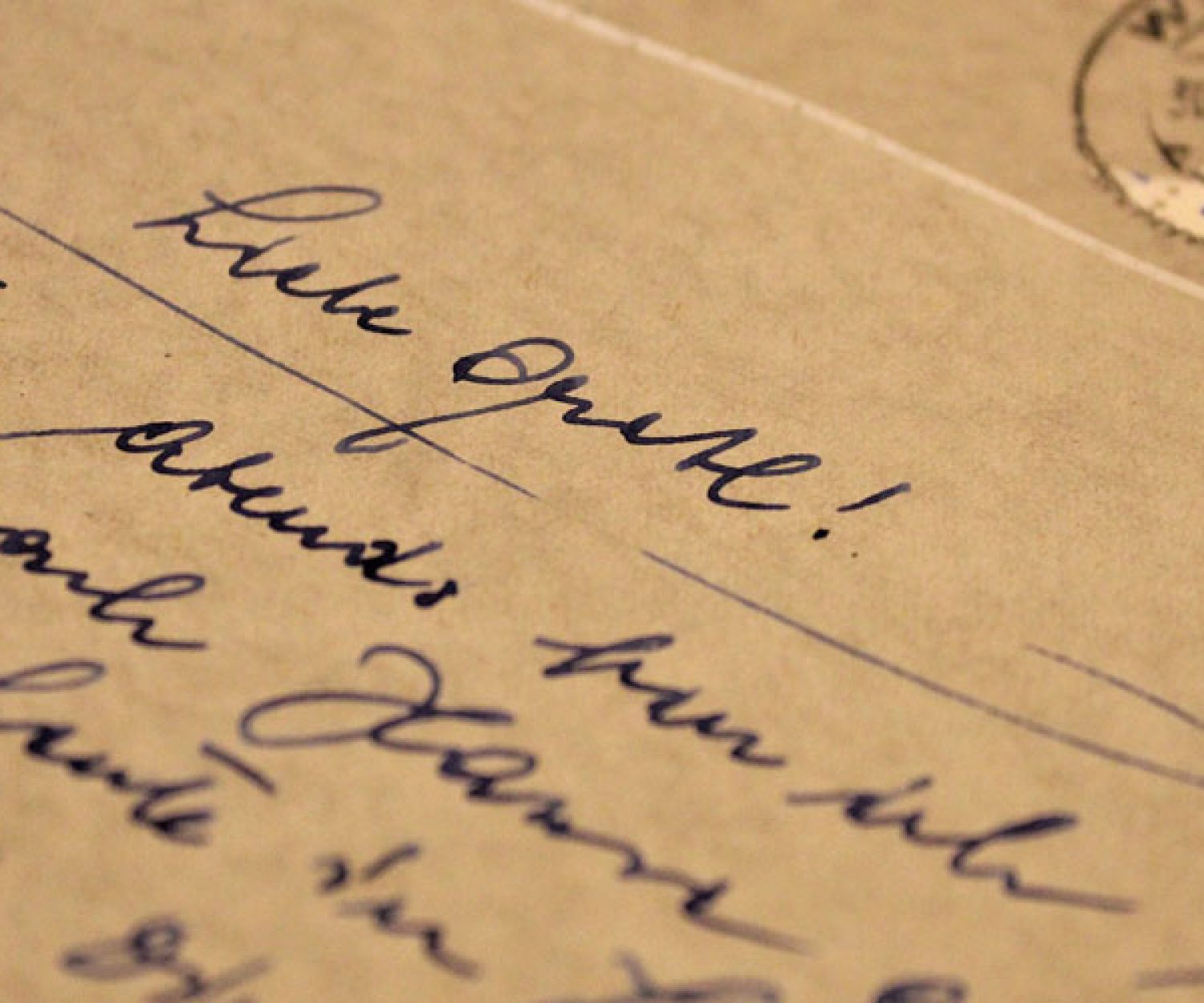 Hand written letter