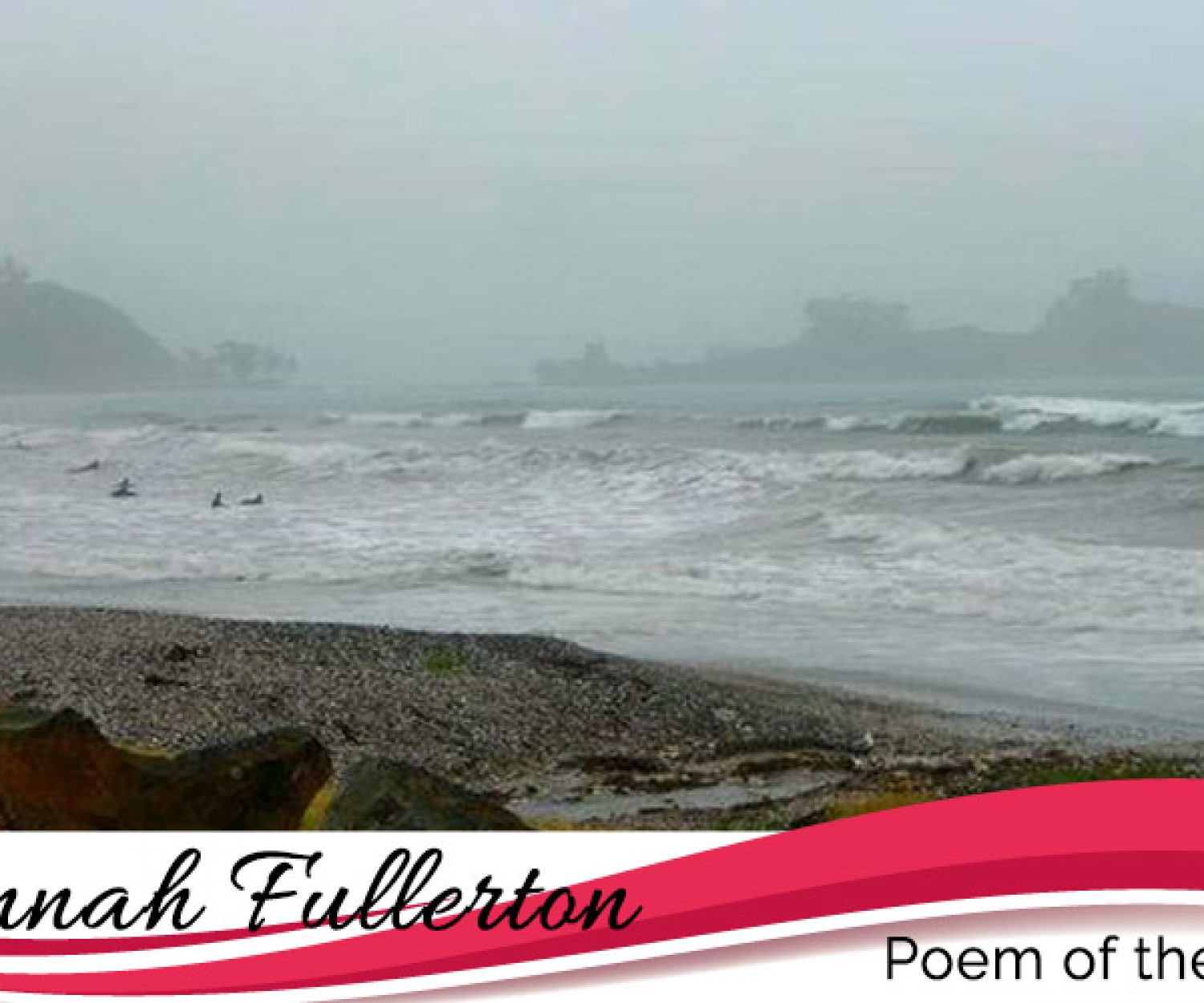 Northland NZ beach in the rain