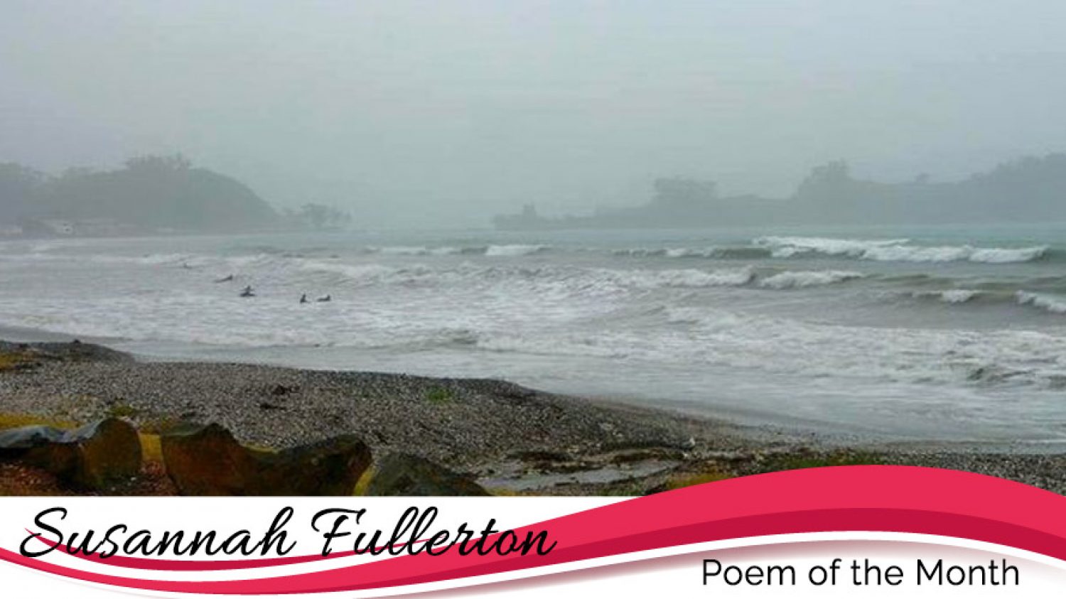 Northland NZ beach in the rain