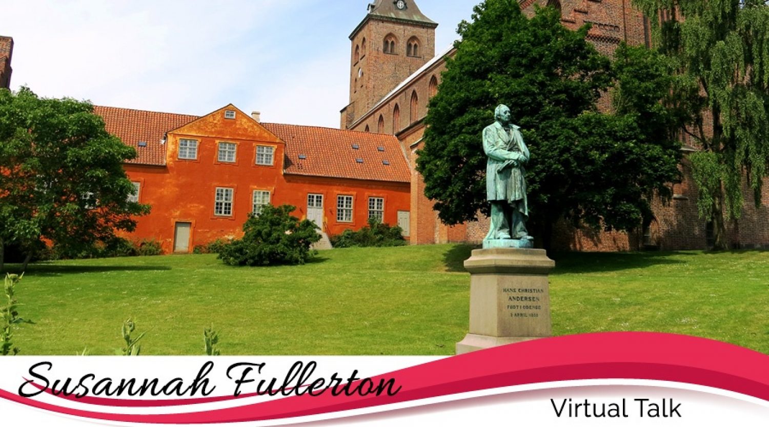 Hans Christian Andersen monument, St. Canute's Cathedral, Odense, Denmark