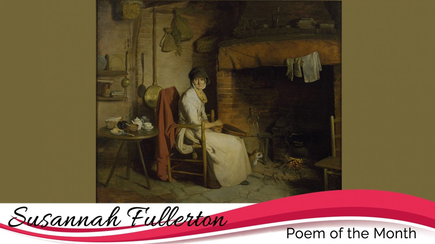 An Old Woman Preparing Tea