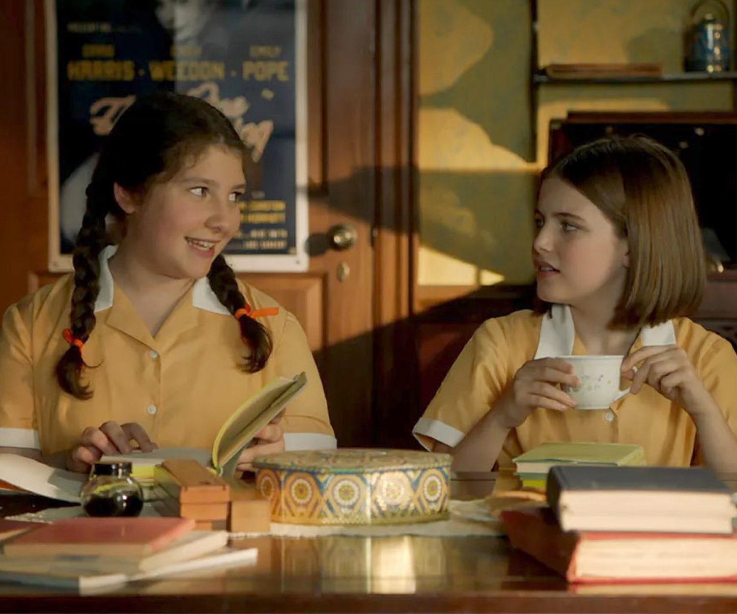 Natasha Raphael and Ella Bright in Malory Towers, 2020 BBC TV