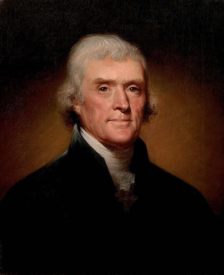 Portrait of Thomas Jefferson in his late 50s