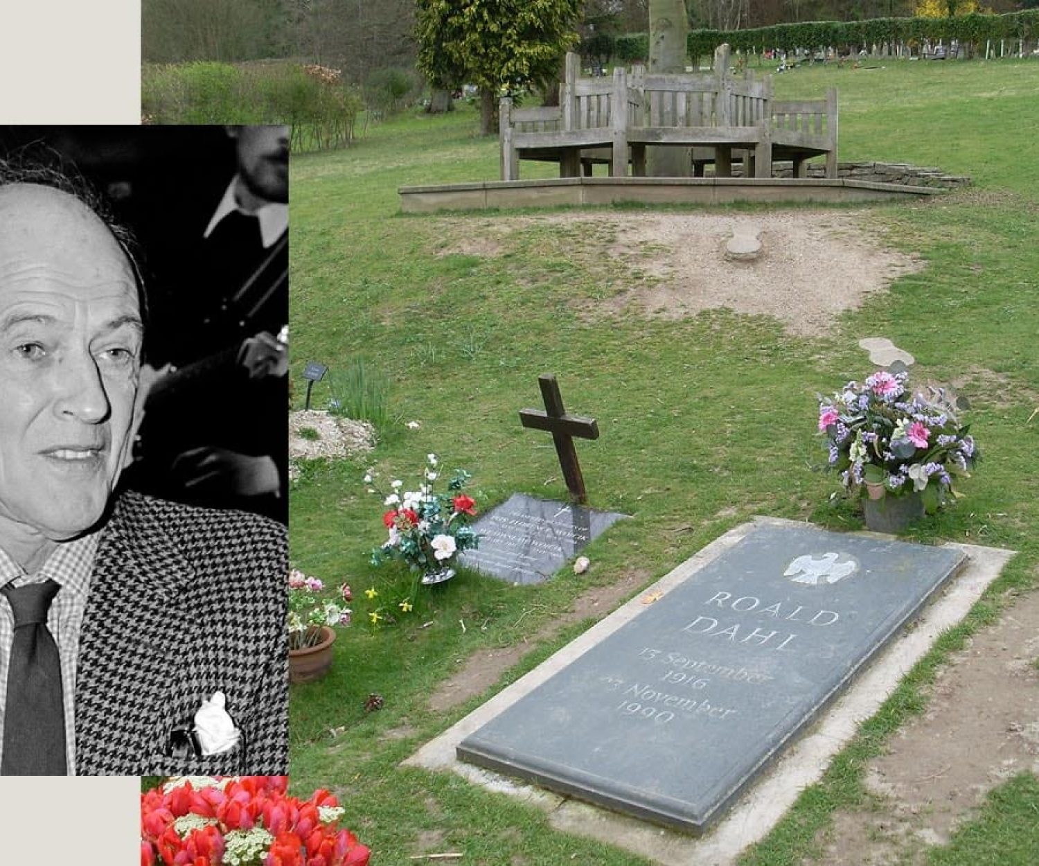 Roald Dahl's grave