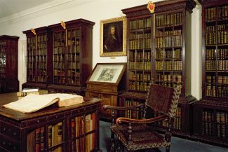 Pepys Library,Magdalene College, bookshelves