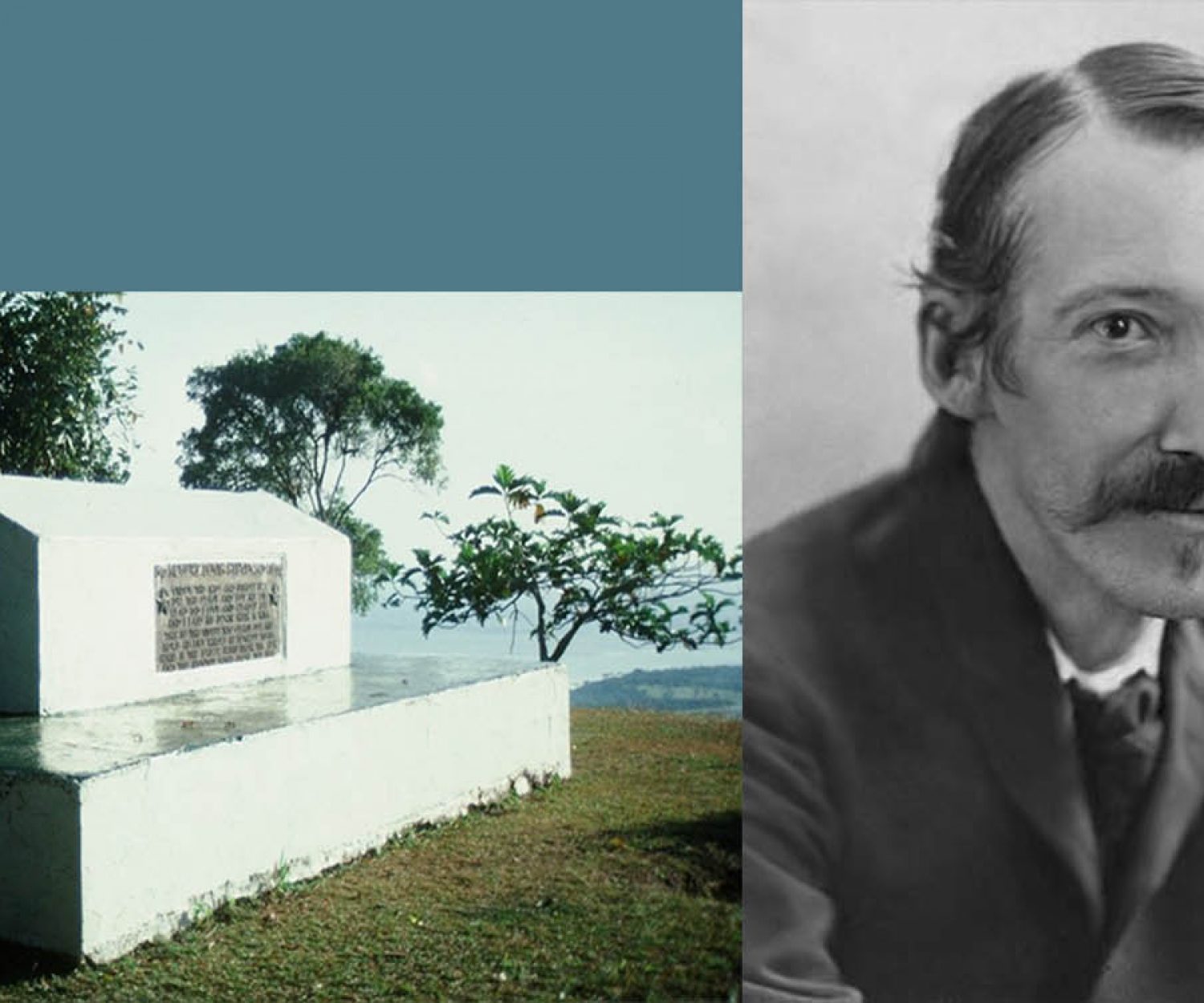 R.L. Stevenson's grave in Samoa