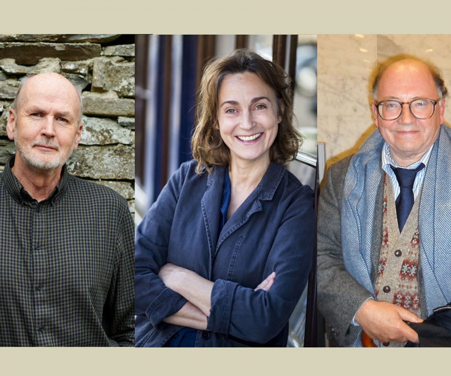 Authors Niall Williams, Sarah Winman & Richard Holmes