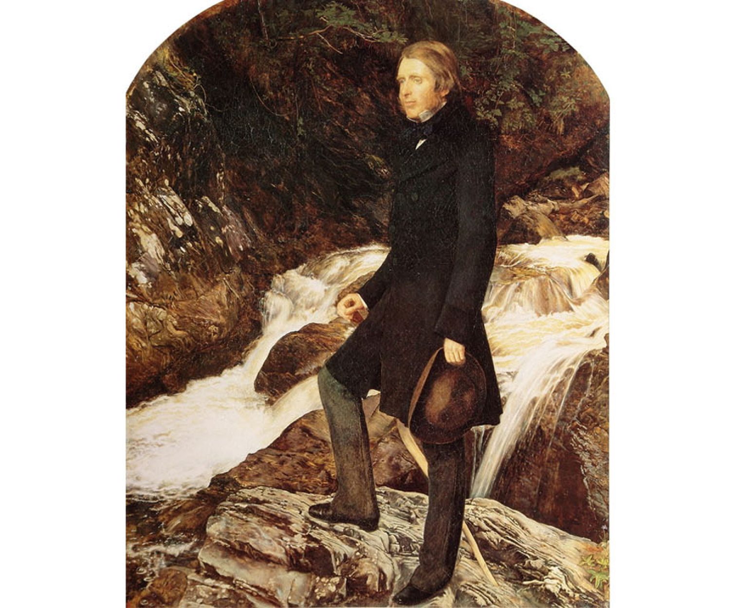 John Ruskin portrait by John Everett Millais, 1853-1854
