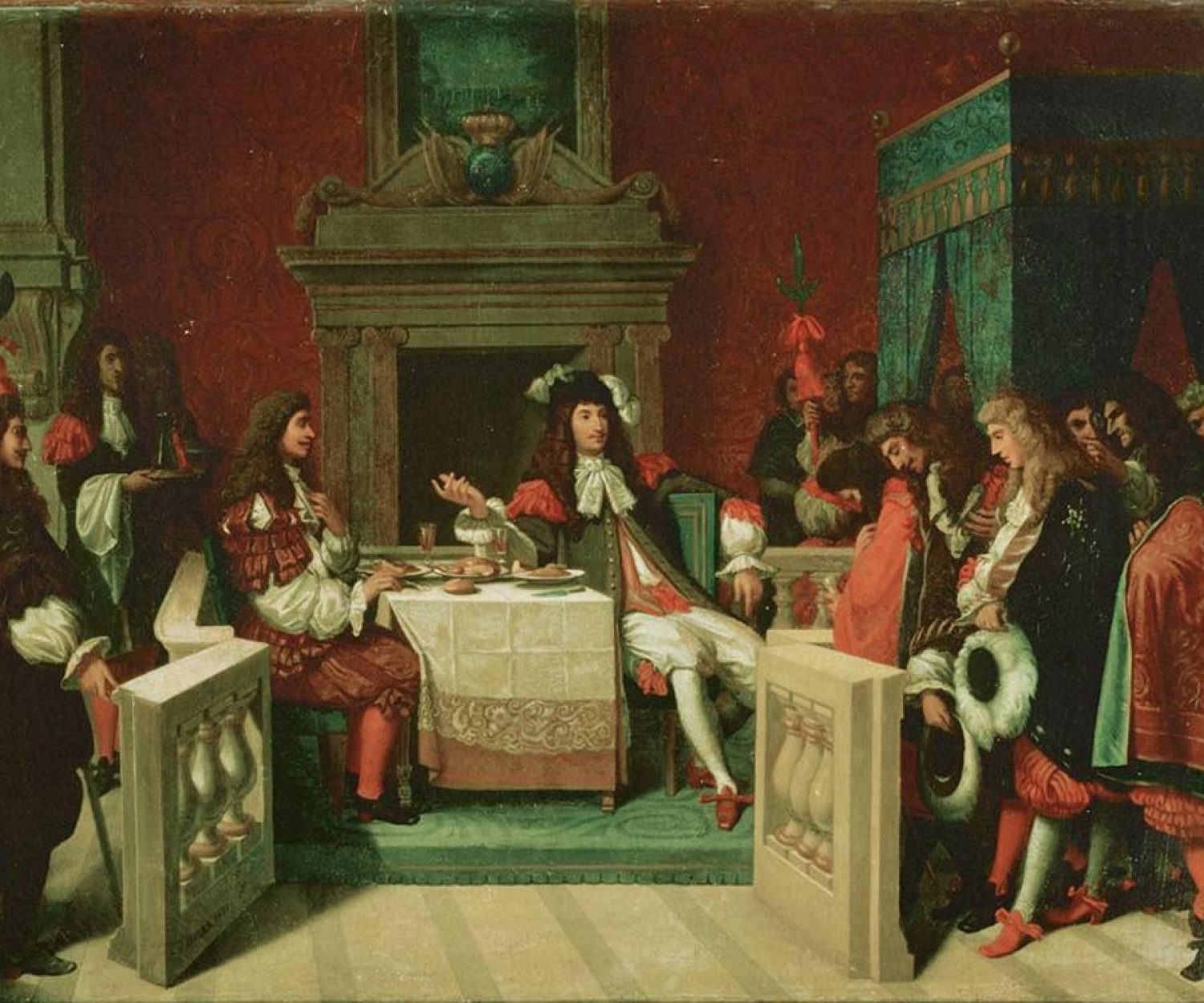 Molière at the table of Louis XIV