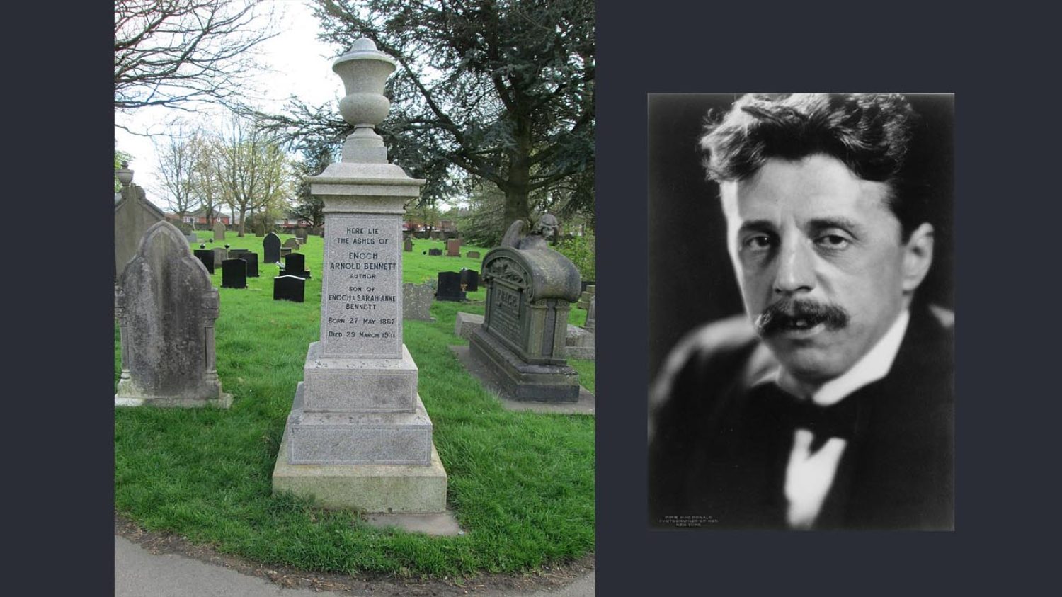 Anold Bennett's grave