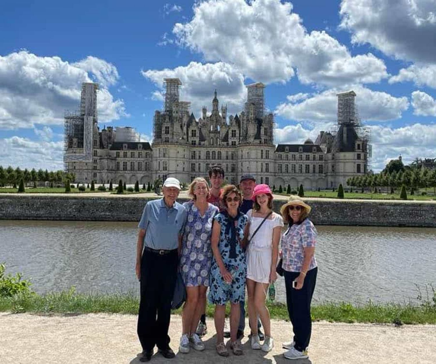 Susannah and family in France