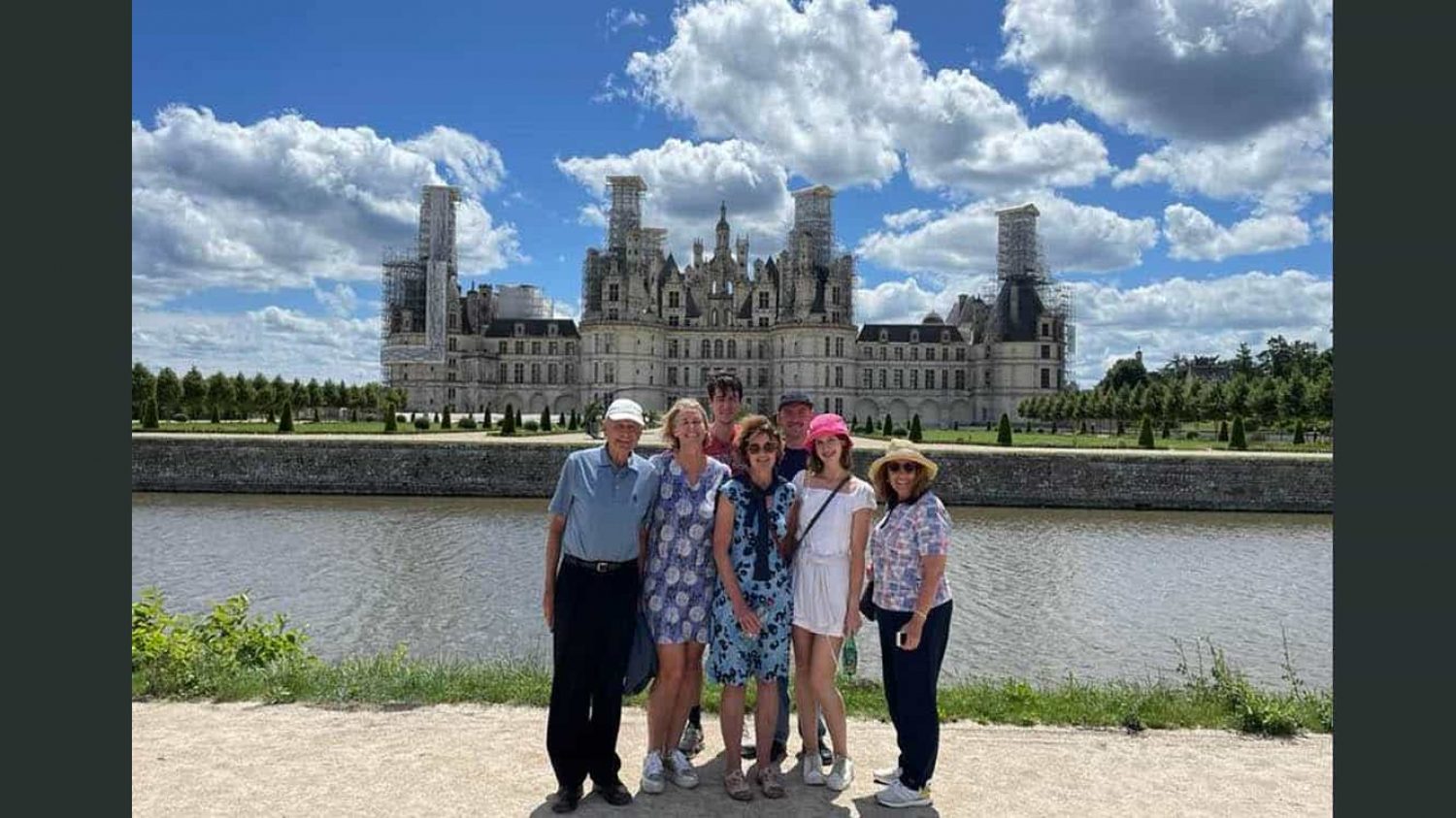 Susannah and family in France