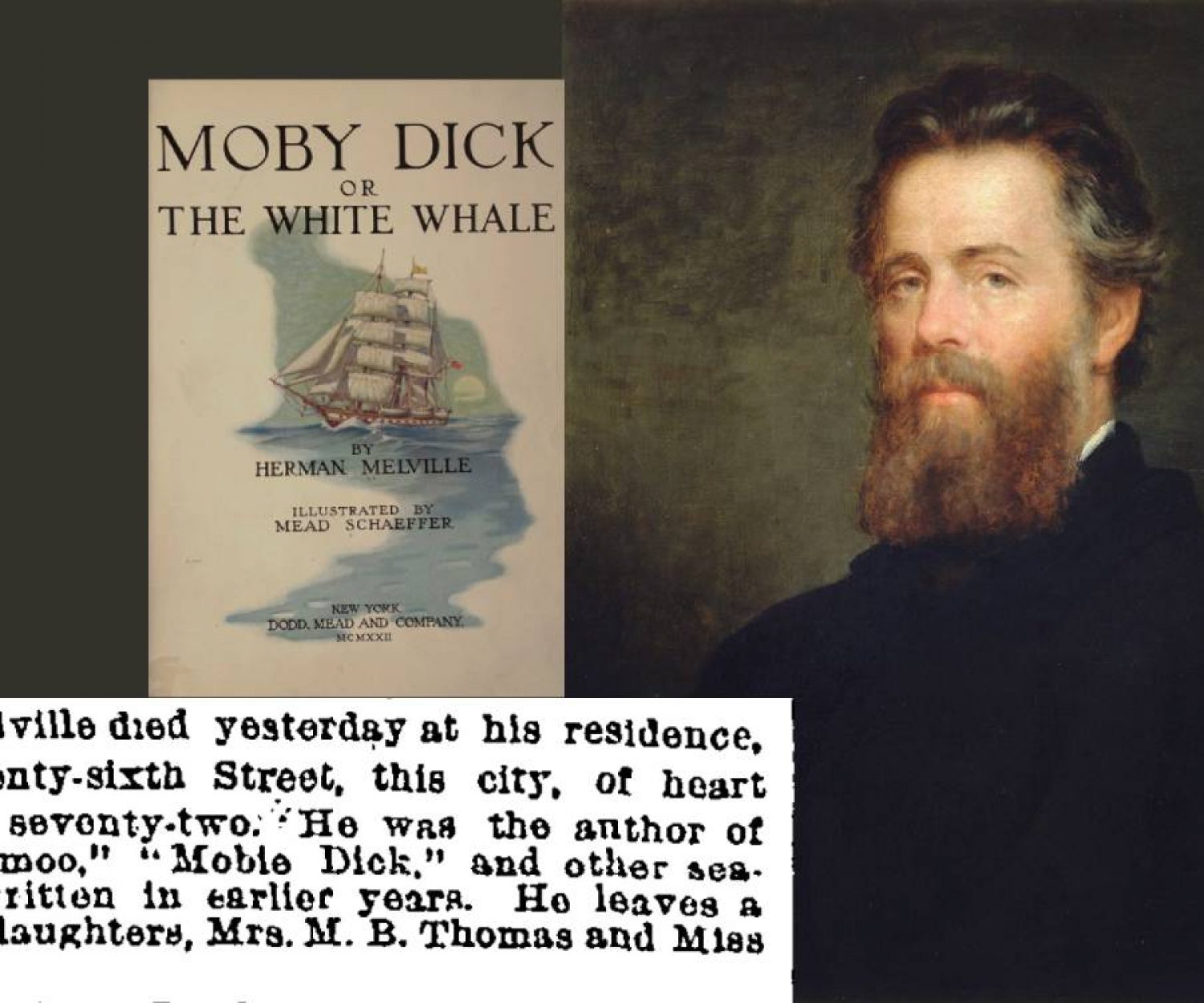 Herman Melville, author of Moby-Dick