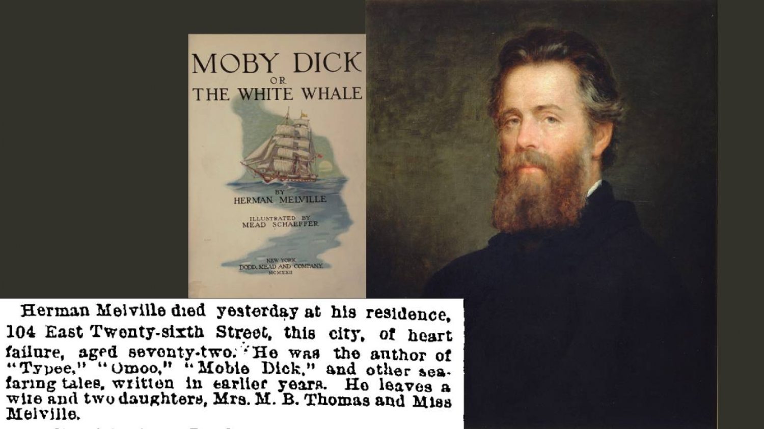 Herman Melville, author of Moby-Dick