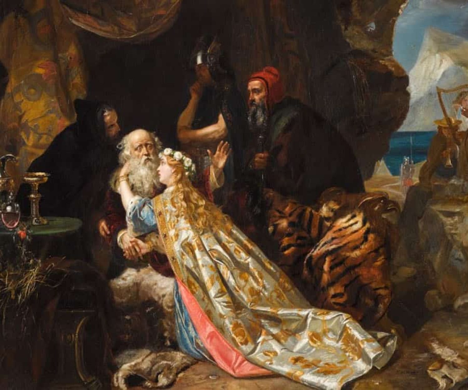King Lear and Cordelia