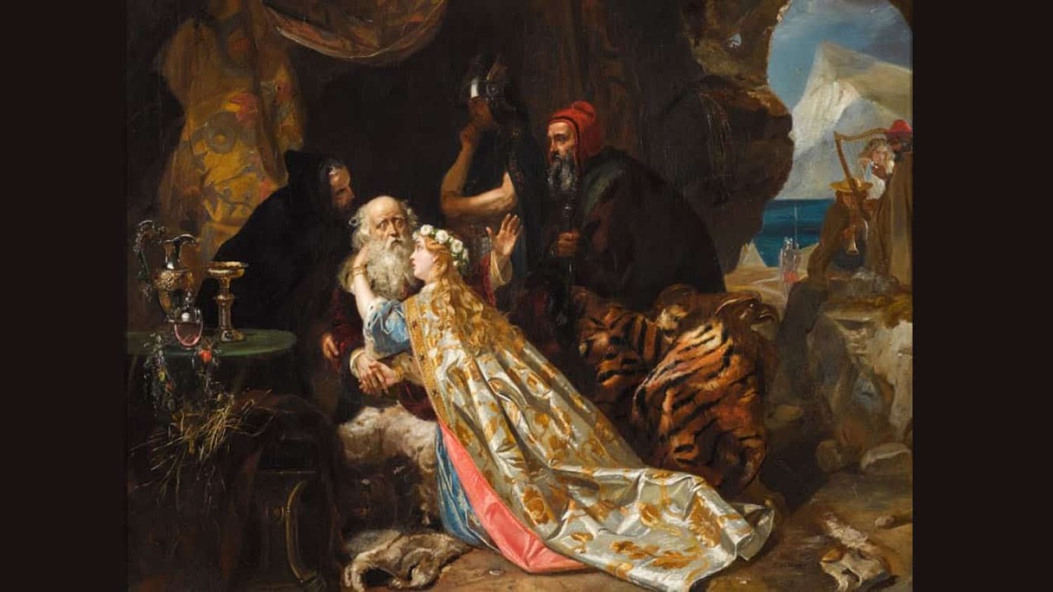 King Lear and Cordelia