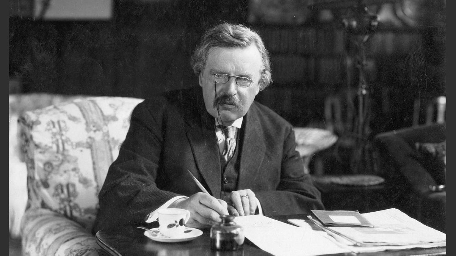 G. K. Chesterton at work