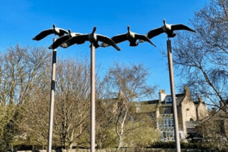 Flying Geese Sculpture