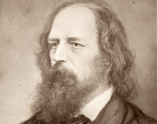 Alfred Lord Tennyson portrait by P. Krämer