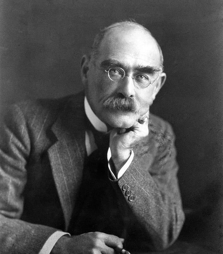 Rudyard Kipling late in his life, portrait by Elliott & Fry