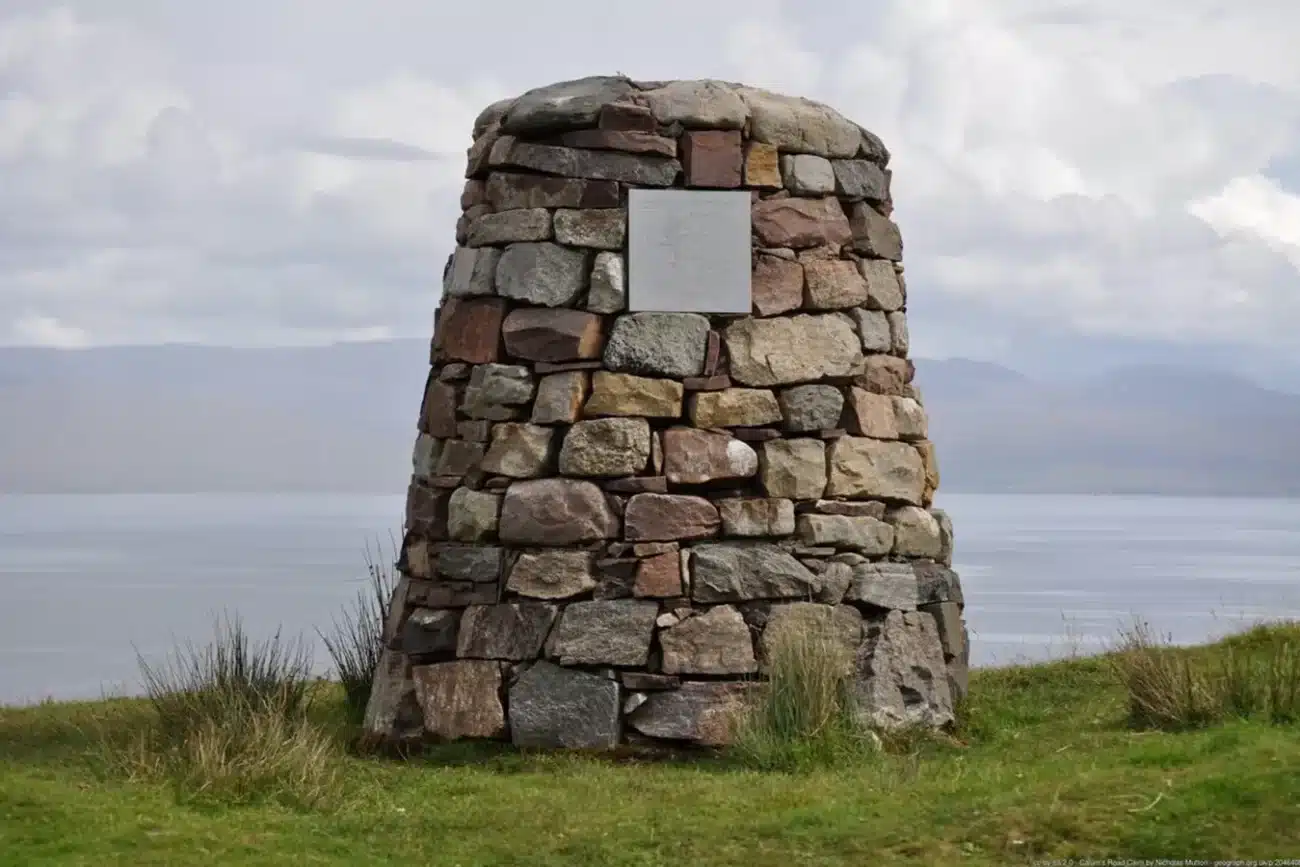 Cairn on Calum's Road by Nicholas Mutton