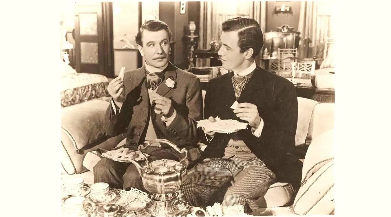 Michael Denison and Michael Redgrave in The Importance of Being Earnest (1952)