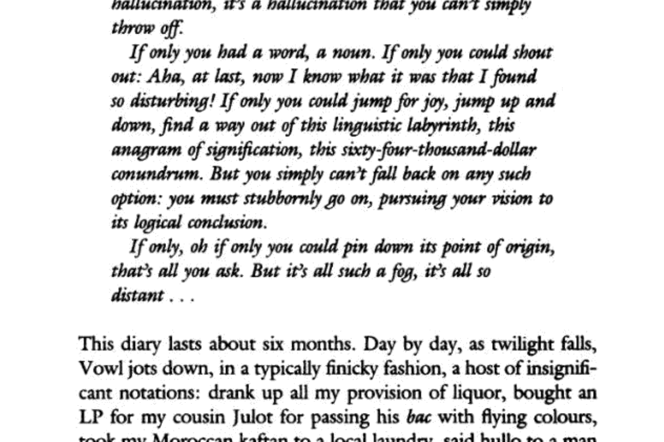 A Void, by Gilbert Adair