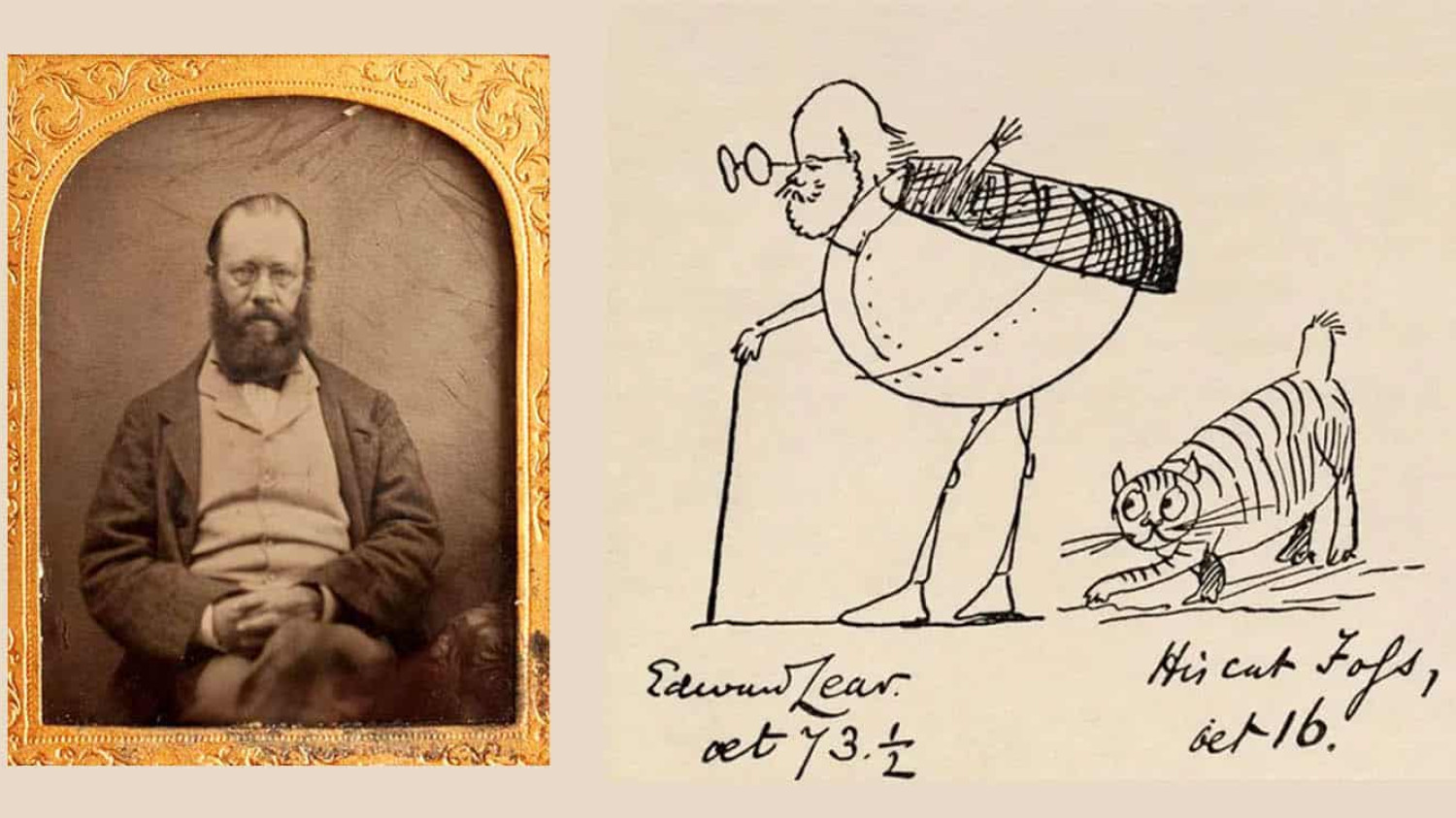 Edward Lear & his Cat Foss