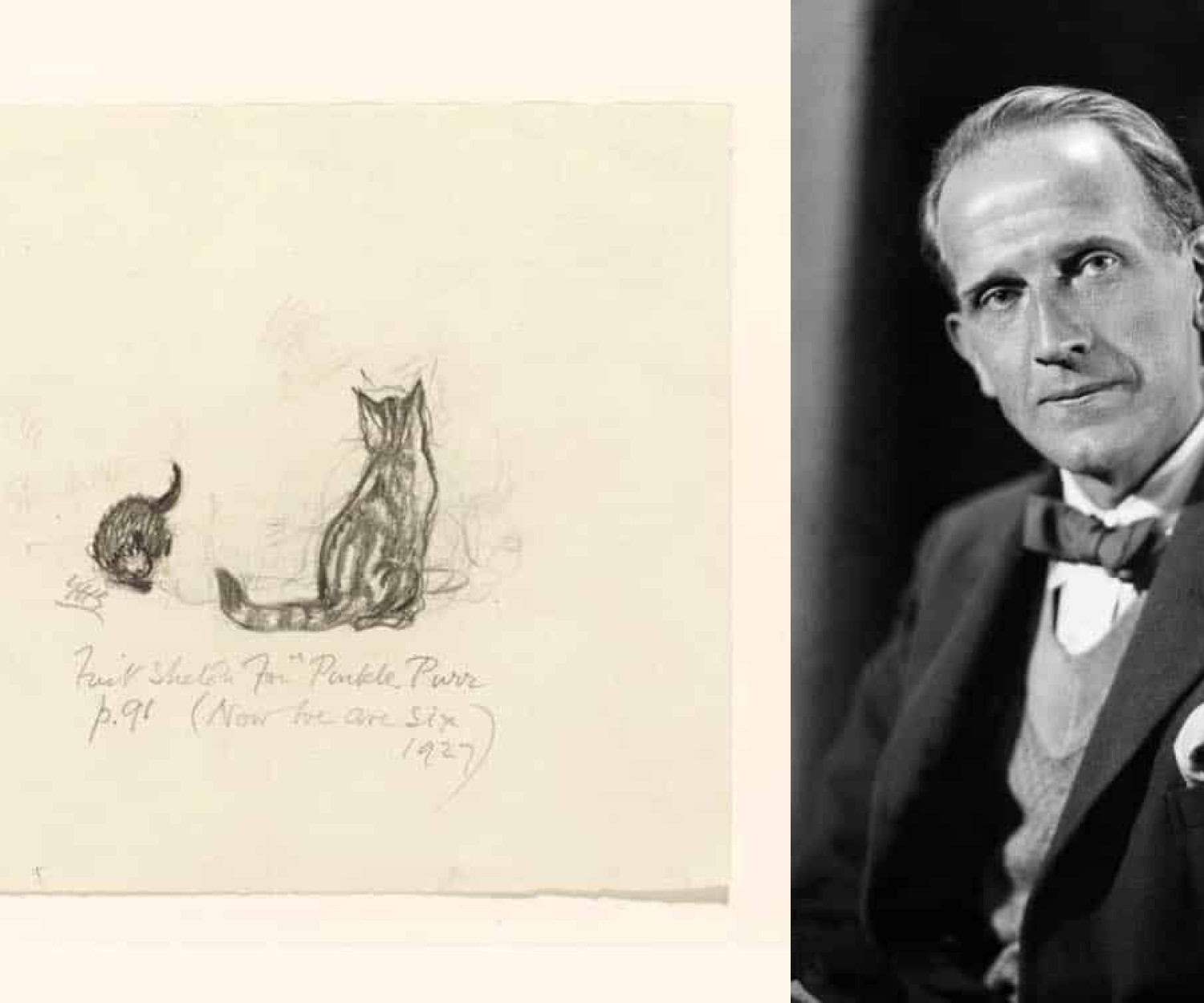 Pinkle Purr illustration by E.H. Shepard, written by A.A. Milne