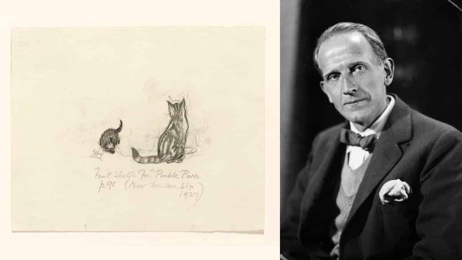 Pinkle Purr illustration by E.H. Shepard, written by A.A. Milne