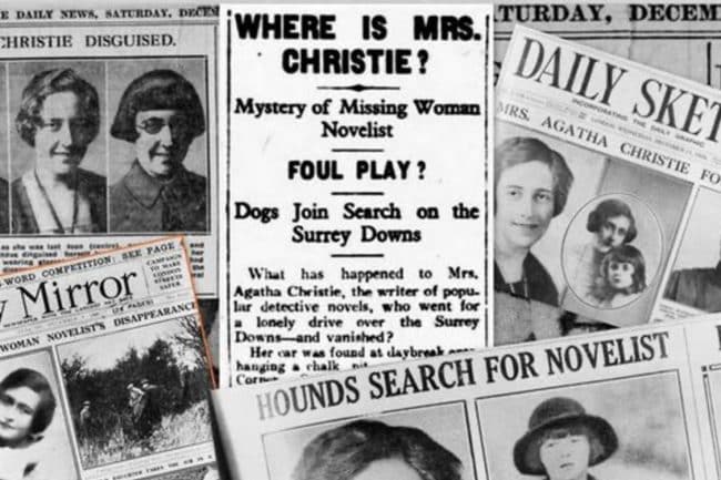Agatha Christie disappearance