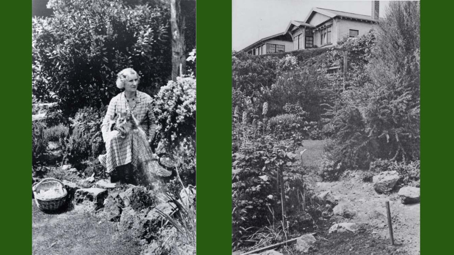 Ursula Bethell in her garden