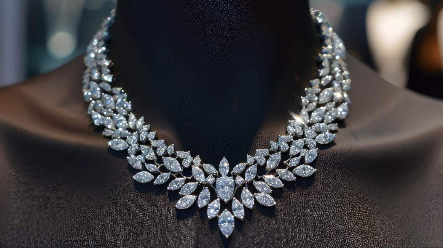 Elegant diamond necklace
