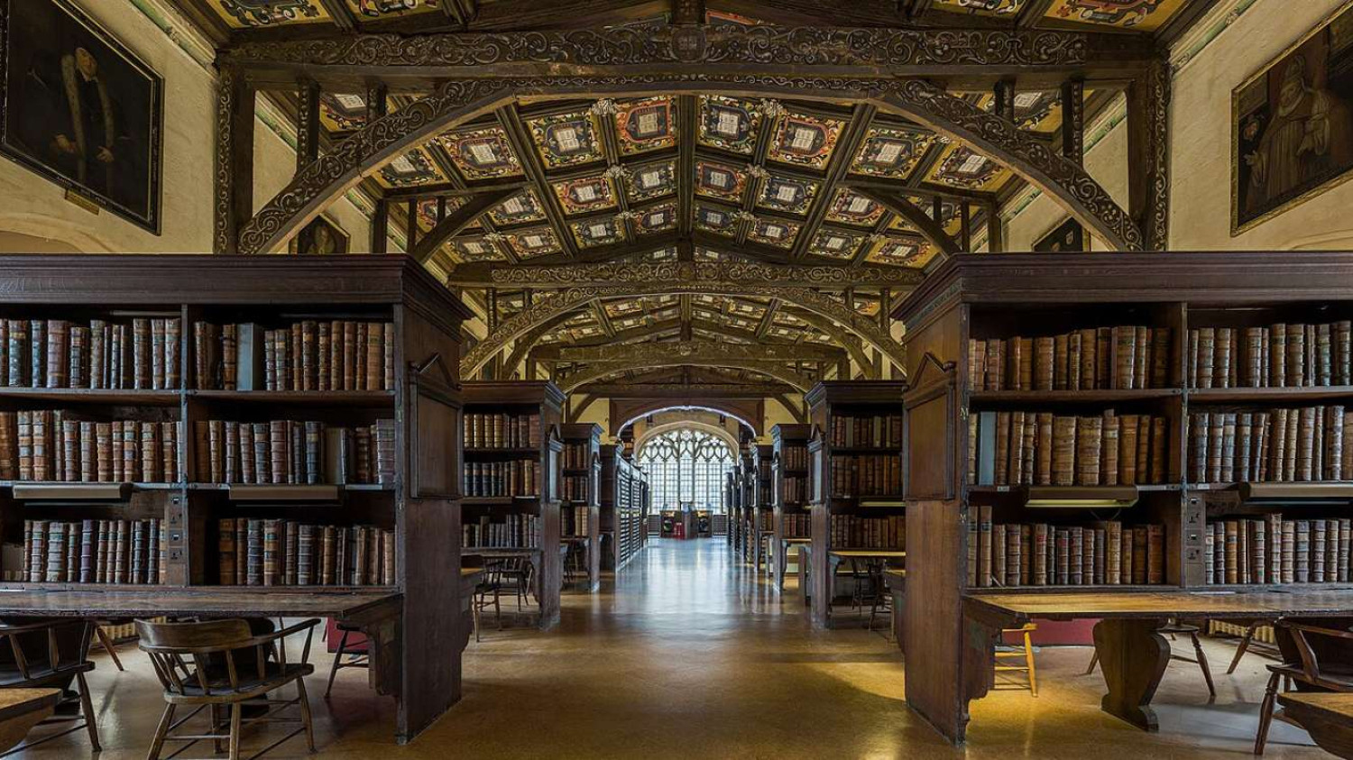 Duke Humphrey's Library, at the Bodleian Library