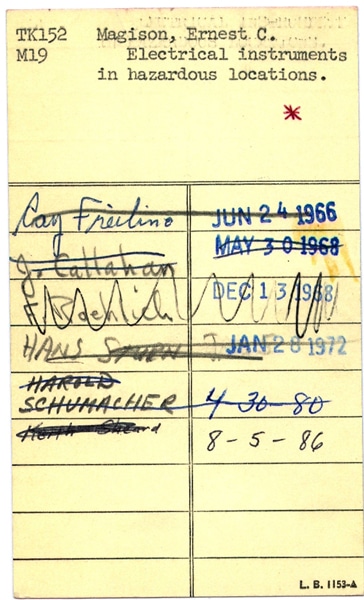 A library card